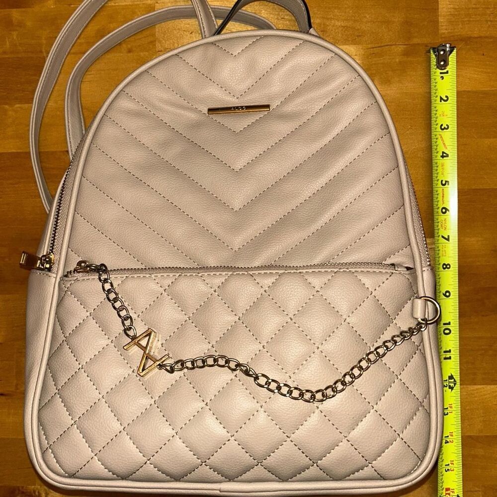 Aldo Women's Cream Colored Backpack Bag Purse